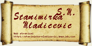 Stanimirka Mladićević vizit kartica